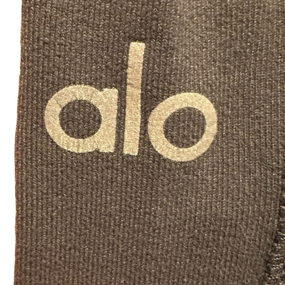 ALO Yoga Leggings Women's XS Gray Performance High Waist Moto Athleisure Active - Picture 10 of 10